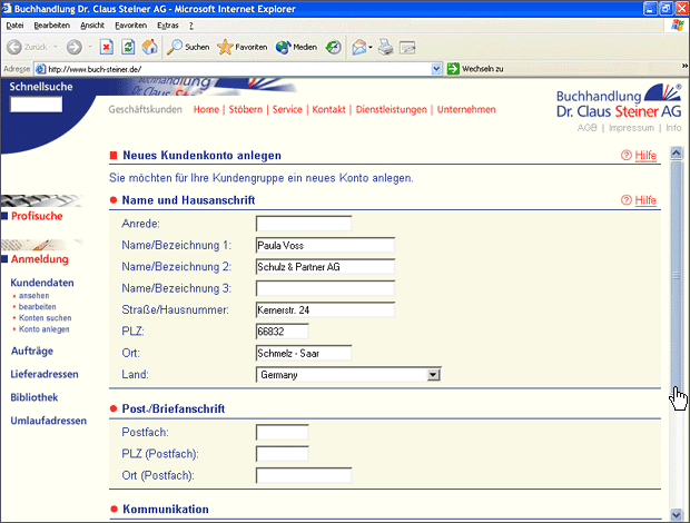 Screenshot von Liber.
