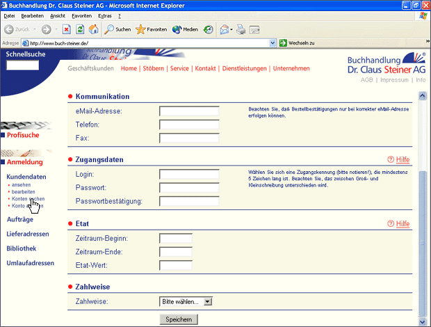 Screenshot von Liber.