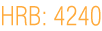 &Uuml;berschrift: HRB 4240.